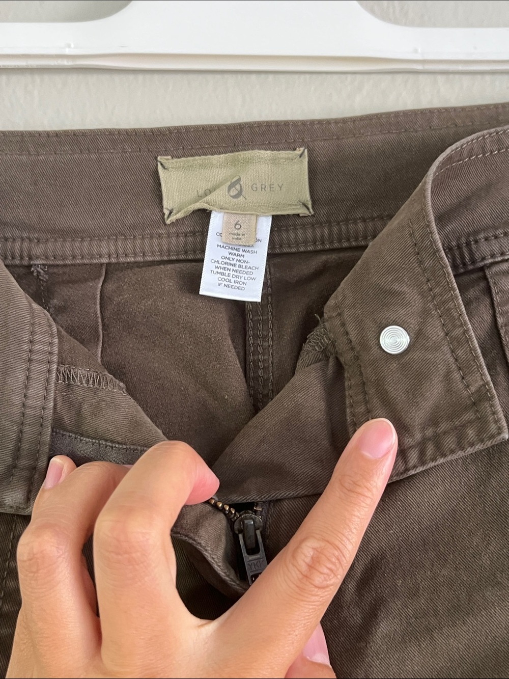 Women’s High- Waisted Wide-Leg Pants - olive - Picture 5 of 5